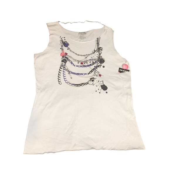 🩵 3/$15 NWT Joe Boxer Embellished Tank - Picture 1 of 4